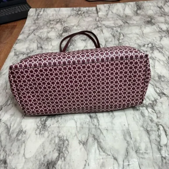 Kate Spade New York Spade Link Tote Large Bag zip pink saffiano pvc leather - Picture 3 of 11